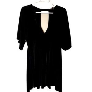 Express Black Drape Sleeve Romper EUC Size Medium